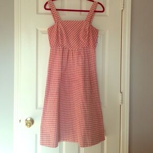 Vintage 1970s Red Gingham Sundress